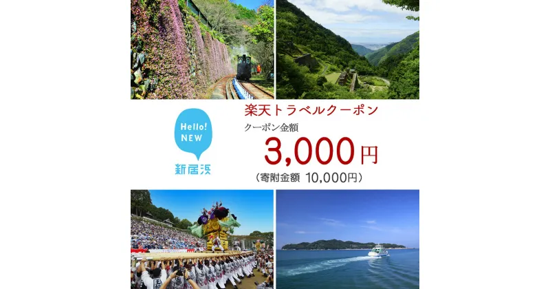 【ふるさと納税】愛媛県新居浜市の対象施設で使える楽天トラベルクーポン寄付額10000円