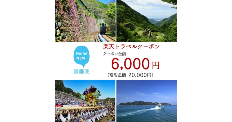 【ふるさと納税】愛媛県新居浜市の対象施設で使える楽天トラベルクーポン寄付額20000円