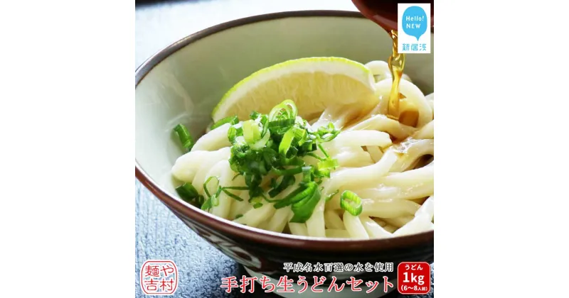 【ふるさと納税】 本格 うどん 製麺所こだわりの麺 手打ち 生うどん セット 6〜8人前 平成名水百選の水使用 冷蔵 【麺や吉村】