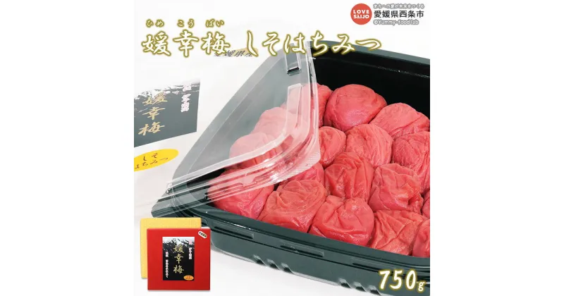 【ふるさと納税】＜媛幸梅 しそはちみつ 750g＞ ※翌月末迄に順次出荷 梅干し 減塩 しそ シソ 紫蘇 はちみつ 蜂蜜 ハチミツ 南高梅 国産 特産品 佐伯食品 愛媛県 西条市 【常温】