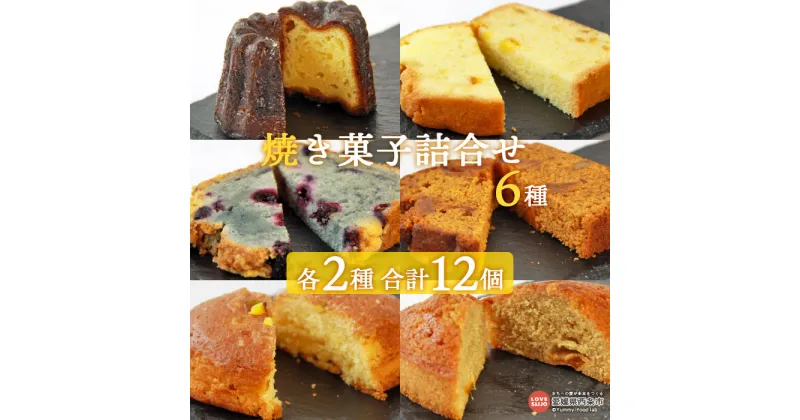 【ふるさと納税】＜焼き菓子詰め合わせ6種類各2個 計12個＞ ※翌月末迄に順次出荷します。 カヌレ パウンドケーキ 檸檬ケーキ フィナンシェ レモン ブルーベリー 太秋柿 黒糖 お菓子 おかし おやつ デザート スイーツ セット カルモ 愛媛県 西条市 【常温】