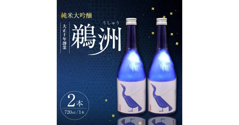 【ふるさと納税】酒造りの粋を集めた唯一無二の酒！養老酒造『純米大吟醸 鵜洲』2本セット 地酒 日本酒 お酒 晩酌 ＼レビューキャンペーン中／愛媛県大洲市/一般社団法人キタ・マネジメント（大洲まちの駅あさもや）[AGCP805] 19000円 19000