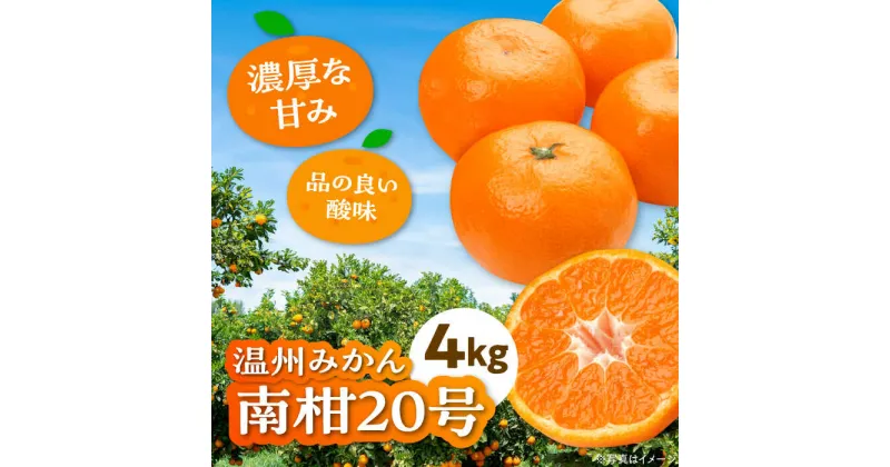 【ふるさと納税】【先行予約】【12月上旬から順次発送】 温州みかん 南柑20号 約4kg 【まごころ手選り手詰め】大洲市/カームシトラス[AGBW002] 10000円 10000 一万 一万円 温州みかん ミカン みかん 果物 くだもの フルーツ