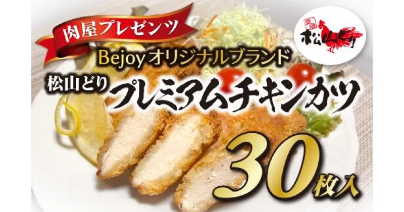 【ふるさと納税】チキンカツ 冷凍 国産 大容量 30枚 お弁当 おかず Bejoy 松山どり｜B77