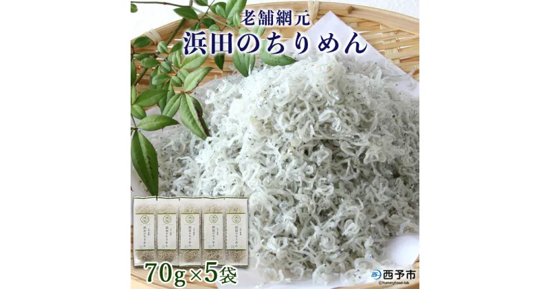 【ふるさと納税】＜老舗網元 浜田の ちりめん 計350g (70g×5袋)＞ かたくちいわし 小魚 カルシウム 乾物 小分け 国産 マルヨシ水産 特産品 愛媛県 西予市【冷蔵】『1か月以内に順次出荷予定』