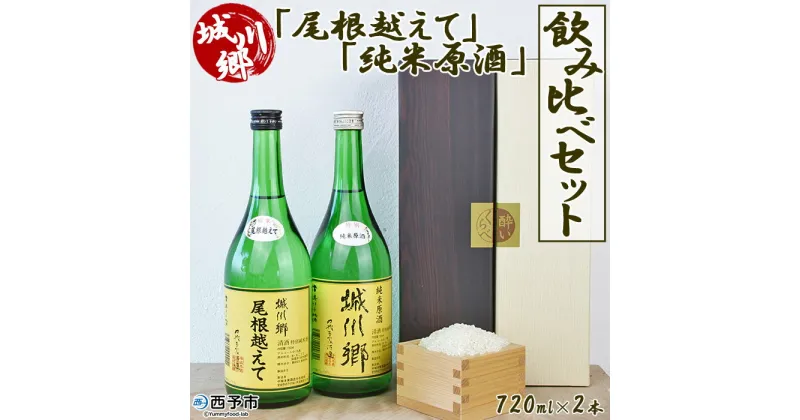 【ふるさと納税】日本酒 ＜城川郷「尾根越えて」「純米原酒」飲み比べ セット 720ml×2本＞ お酒 さけ 特別純米酒 おねこえて ギフト 贈り物 贈答用 お祝い 御祝い 内祝い 家飲み 宅飲み 乾杯 特産品 中城本家酒造 愛媛県 西予市 【常温】『1か月以内に順次出荷予定』