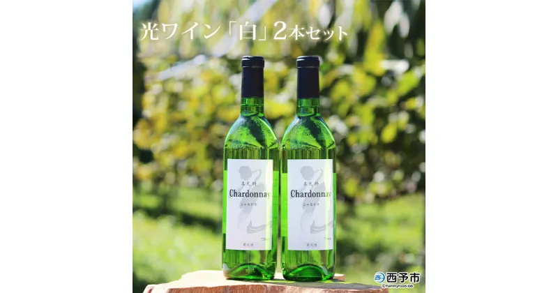 【ふるさと納税】＜光ワイン「白」720ml 2本セット＞※1か月以内に順次出荷します。 お酒 アルコール お祝い 内祝い 家飲み 宅飲み 乾杯 光農場 特産品 愛媛県 西予市 【常温】