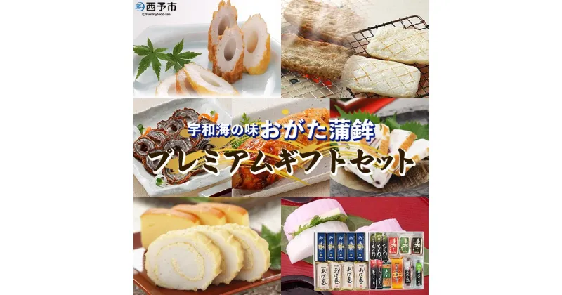 【ふるさと納税】＜宇和海の味おがた蒲鉾 プレミアムギフトセット＞ 練り物 練り製品 詰め合わせ 詰合せ 贈答用 じゃこ天 かまぼこ ちくわ 珍味 特産品 愛媛県 西予市【冷蔵】『1か月以内に順次出荷予定』