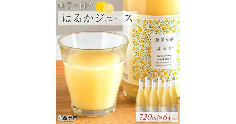 【ふるさと納税】＜無茶々園のはるかジュース 720ml×6本入＞ 柑橘 果物 みかんジュース フルーツ ストレート 果汁 100% 無茶々園 特産品 愛媛県 西予市 【常温】『1か月以内に順次出荷します。』