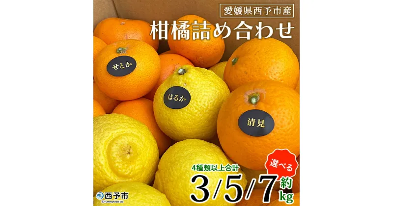 【ふるさと納税】＜愛媛県西予市産 柑橘詰め合わせ 合計約3kg／5kg／7kg＞ 果物 フルーツ お任せ おまかせ お楽しみ みかん ミカン 蜜柑 食べ比べ 詰合せ セット ご家庭用 柑橘 特産品 夕焼け山農園 愛媛県 西予市 【常温】『2025年1月上旬～3月下旬迄に順次出荷予定』