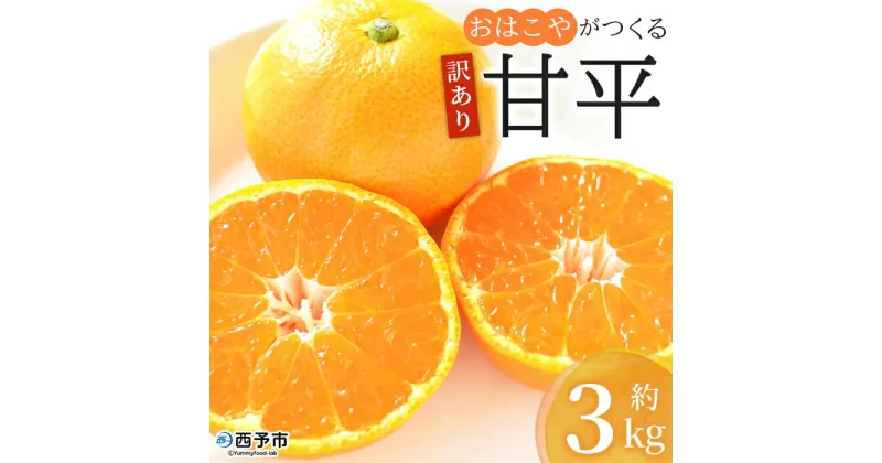 【ふるさと納税】＜訳あり おはこやがつくる 甘平 約3kg＞ ワケアリ 家庭用 果物 くだもの 果実 フルーツ 柑橘類 かんぺい カンペイ みかん ミカン 蜜柑 特産品 西宇和 愛媛県 西予市 【常温】『2025年2月上旬から2月末迄に順次出荷予定』