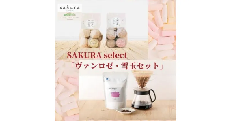 【ふるさと納税】SAKURA select 「ヴァンロゼ・東温雪玉セット」　 お菓子 焼菓子 クッキー スノーボールクッキー 飲料 珈琲 ドリップコーヒー