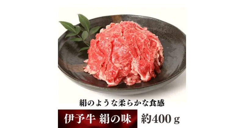 【ふるさと納税】伊予牛「絹の味」黒毛和牛 小間切れ400g　 お肉 牛肉 丹精牛 やわらか まろやか 舌ざわり 旨味 食材 料理 肉料理 夕飯 炒め物 国産 日本産 愛媛県産