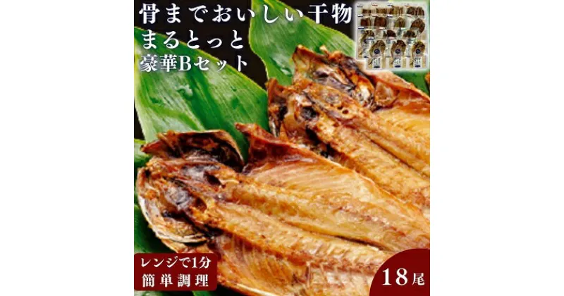 【ふるさと納税】骨までおいしい干物「まるとっと」豪華Bセット　 魚貝類 加工品 干物セット 魚 おかず 朝食 食卓 あじ開き みりん干し さんま開き ほっけ開き さば片身 にしん開き