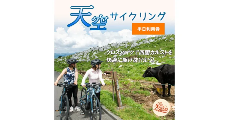 【ふるさと納税】アウトドア 体験「クロスバイクで天空サイクリング 半日時間利用券1名様分」 | レジャー 自転車 長期休暇 夏休み 家族 カップル 男性 女性 アクティビティ 愛媛 久万高原町