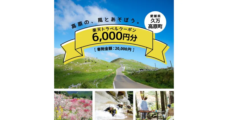 【ふるさと納税】愛媛県久万高原町の対象施設で使える楽天トラベルクーポン 寄付額20,000円