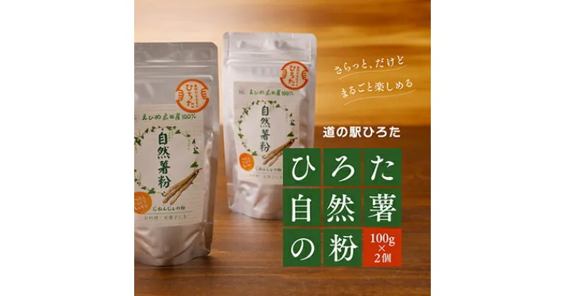 【ふるさと納税】【道の駅ひろた】自然薯の粉2個セット　加工食品