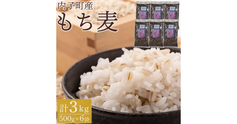 【ふるさと納税】内子町産 もち麦（3kg） | 食品 加工食品 人気 おすすめ 送料無料