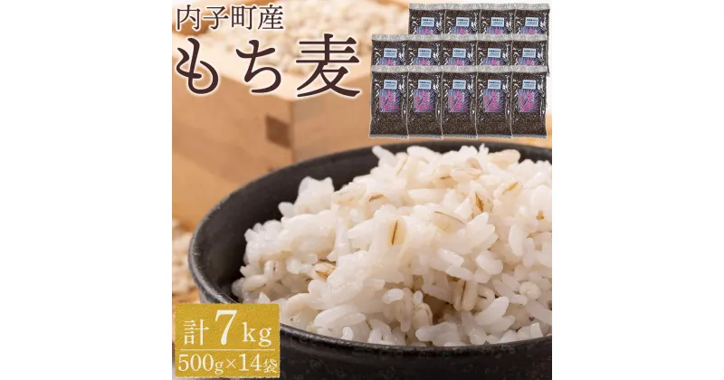 【ふるさと納税】内子町産 もち麦（7kg） | 食品 加工食品 人気 おすすめ 送料無料