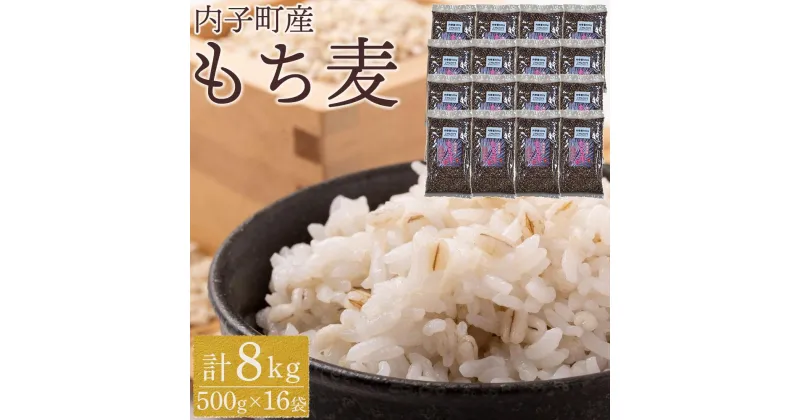 【ふるさと納税】内子町産 もち麦（8kg） | 食品 加工食品 人気 おすすめ 送料無料