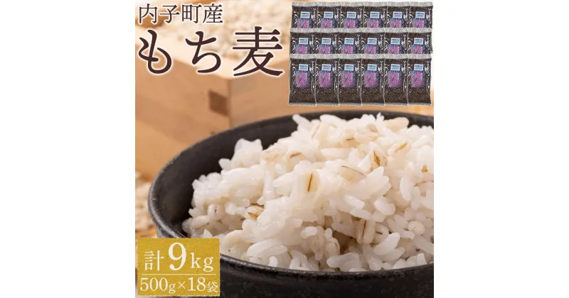 【ふるさと納税】内子町産 もち麦（9kg） | 食品 加工食品 人気 おすすめ 送料無料