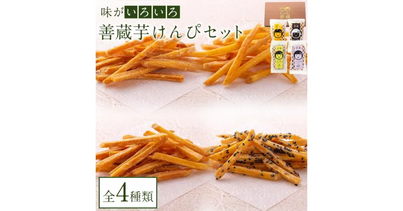 【ふるさと納税】善蔵 芋けんぴセット（4種類 計4個） | 食品 加工食品 人気 おすすめ 送料無料