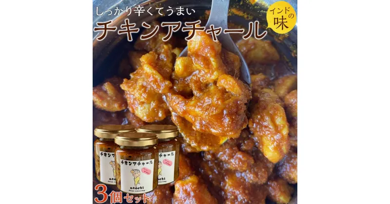 【ふるさと納税】チキンアチャール　3個セット | 食品 発酵 加工食品 人気 おすすめ 送料無料