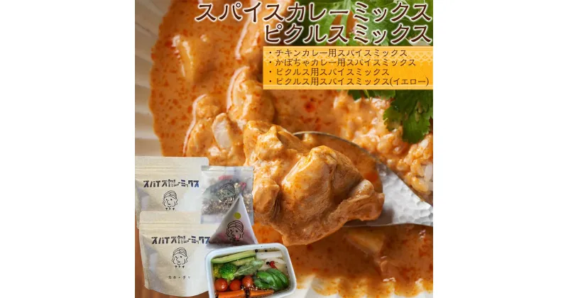 【ふるさと納税】スパイスカレーミックス　ピクルスミックスセット（4個） | 調味料 香辛料 スパイス 食品 加工食品 人気 おすすめ 送料無料