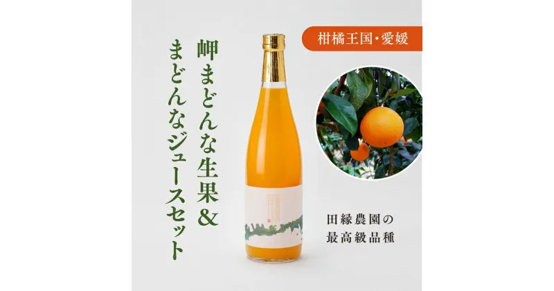 【ふるさと納税】【先行予約】【数量限定】田縁農園の岬（はな）まどんな生果＆紅まどんなジュースセット ｜ 柑橘 みかん ミカン フルーツ 果物 愛媛 ※2024年11月下旬～12月下旬頃に順次発送予定