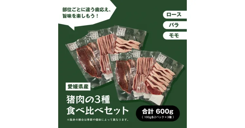 【ふるさと納税】イノシシ肉食べ比べセット（ロース バラ モモ）各2個セット