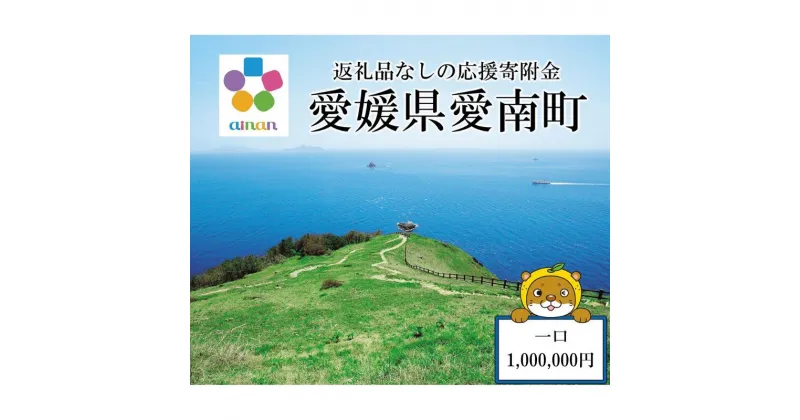 【ふるさと納税】 応援寄附金 （返礼品なし） 1,000,000円 ふるさと応援寄附金 返礼品なし 寄附のみ 寄附金 応援 地域支援 人気 ランキング おすすめ 愛媛 愛媛県 愛南 愛南町 【愛媛県愛南町】