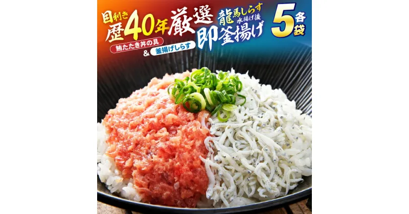 【ふるさと納税】龍馬しらすと鮪たたきの紅白丼 【株式会社 七和】[ATAX006]