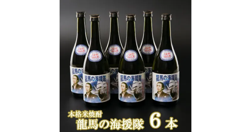 【ふるさと納税】本格米焼酎 龍馬の海援隊 720ml×6本 セット 25度 米焼酎 酒 お酒 高知県 室戸市 送料無料 ok007