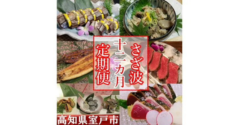 【ふるさと納税】室戸の定期便【12ヶ月お届け便】 定期便 お楽しみ 魚介 海鮮 肉 牛肉 うなぎ かつお 貝 sz026