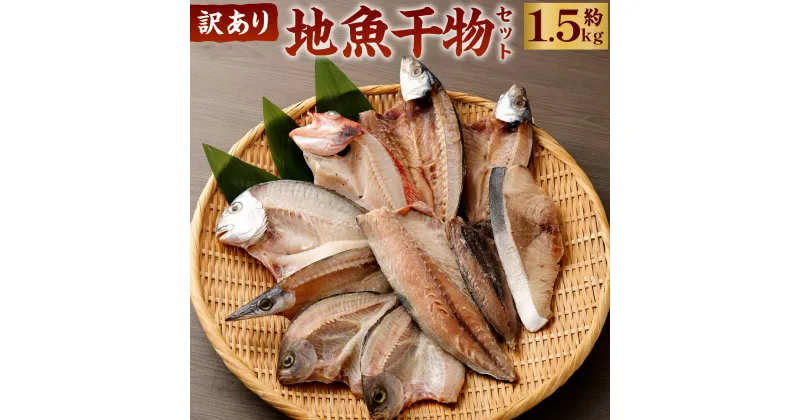 【ふるさと納税】地魚干物 訳あり 約1.5kg おすすめ 詰め合わせ 干物セット サバ あじ 鯛 美味しい 国産 ひもの 冷凍 お楽しみ袋 おかず おつまみ 海鮮 魚 魚介類 惣菜 傷あり ご家庭用 10000円 1万円 送料無料