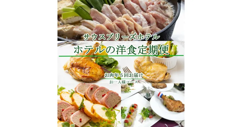 【ふるさと納税】【年5回定期便】ホテルメイドの洋食惣菜 お一人様向け 定期便 お肉コース おかず 洋食 惣菜 牛肉 魚介類 鶏肉 すきやき 土佐はちきん地鶏 イタリアン フレンチ ローストチキン クリスマス 送料無料 sb037