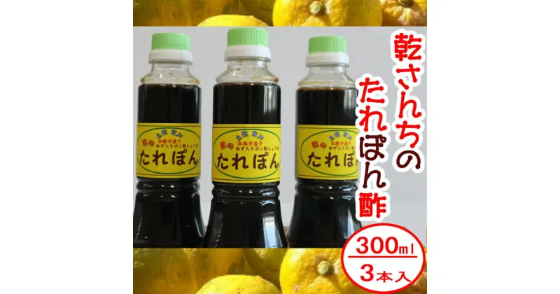 【ふるさと納税】たれぽん（ぽん酢しょうゆ）【3本入り】タレポン ポン酢 調味料 タレ ポン酢しょうゆ 常温 送料無料 in001