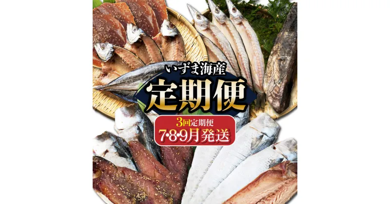 【ふるさと納税】【3回定期便】干物定期便　夏お届けコース（7、8、9月お届け） アジ カマス サバ かつおのたたき カツオ タタキ 鰹 詰め合わせ 魚 海鮮 魚介類 惣菜 おつまみ 国産 冷凍 塩干し ミリン干し みりん干し 送料無料 iz037