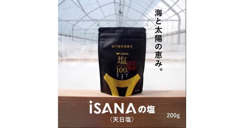 【ふるさと納税】 iSANAの塩 天日塩 200g 調味料 海洋深層水送料無料 ro002