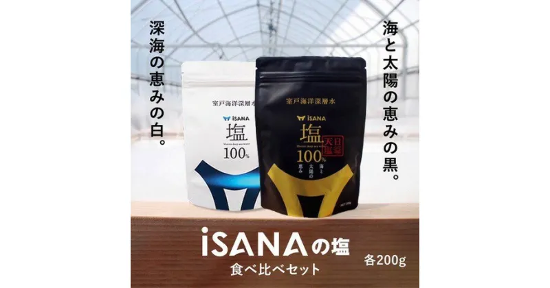 【ふるさと納税】 iSANAの塩　iSANAの塩 天日塩 セット 調味料 海洋深層水送料無料 ro002