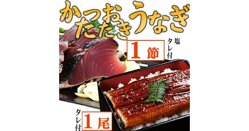 【ふるさと納税】【数量限定】うなぎの蒲焼き1尾とかつおのたたき1節　食べ比べセット　鰹 カツオ 鰻 ウナギ 惣菜 おかず 冷凍 魚 魚介 海鮮 カツオタタキ 15000円 訳あり 送料無料 kd039