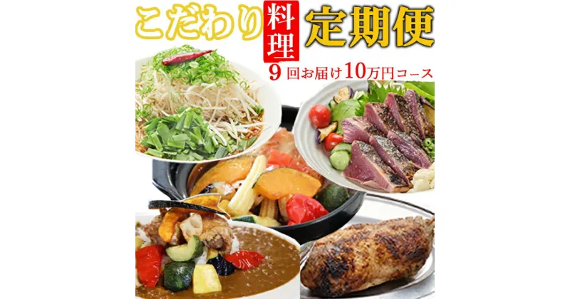 【ふるさと納税】海土がお届けする定期便(9回発送) かつおのたたき 鰹 カツオ カレー たんたん麺 小分け 担々? 鶏肉 惣菜 冷凍 スープカレー ご自宅 送料無料 kd036