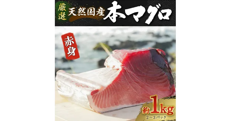 【ふるさと納税】厳選天然国産本マグロ　赤身　1kg以上 魚 高知県 刺身 刺し身 漬け丼 海鮮丼 おかず 魚介類 海鮮 海産物 まぐろ 本まぐろ 鮪 ブロック 1キロ 惣菜 冷凍 送料無料