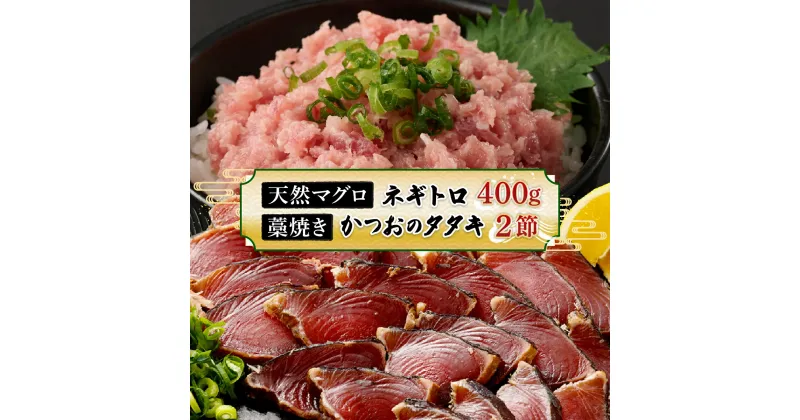 【ふるさと納税】【お試しセット】 土佐流藁焼きかつおのたたき2節と高豊丸ネギトロ400g 魚介類 海産物 カツオ 鰹 わら焼き まぐろ マグロ ねぎとろ 高知 コロナ 緊急支援品 海鮮 冷凍 家庭用 訳あり 不揃い 規格外 お試し おためし　tk069