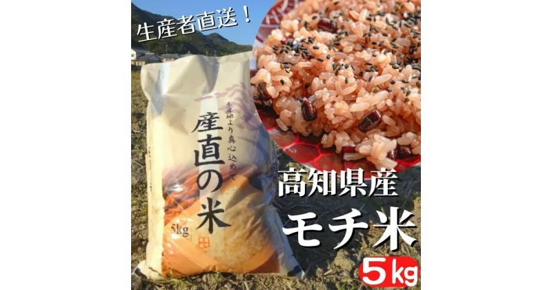 【ふるさと納税】《令和6年産》モチ米 5kg 高知県安芸市 高知県産 農家直送 もち米