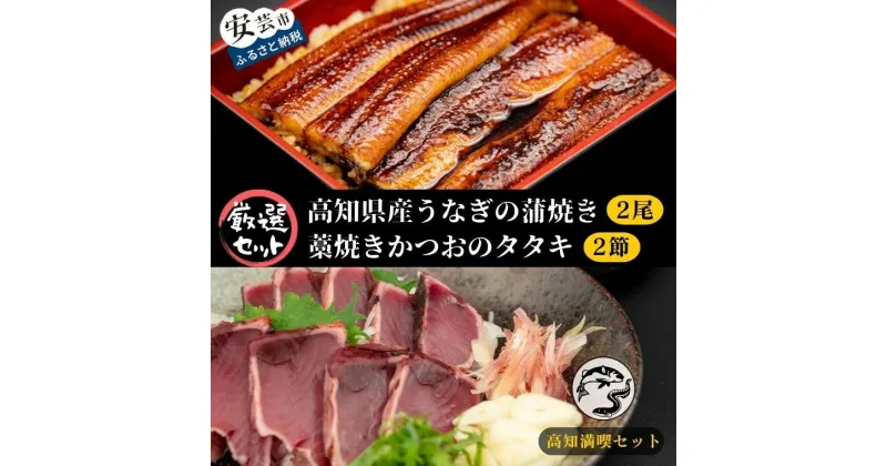 【ふるさと納税】【高知満喫】厳選!! 藁焼きかつおのタタキ 2節 と 高知県産うなぎの蒲焼き 2尾 のセット