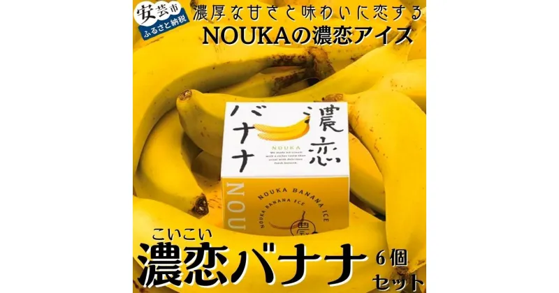 【ふるさと納税】高知県産・高糖度完熟バナナアイス NOUKAの濃恋バナナ 6個セット