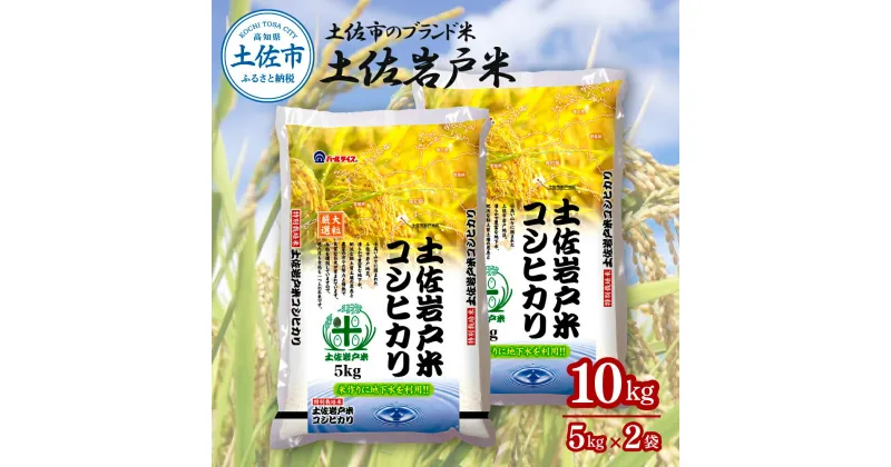 【ふるさと納税】岩戸米 5kg×2袋　米 白米 精米 こしひかり コシヒカリ ブランド米 土佐岩戸米 おこめ こめ 飯 ごはん 5キロ 合計10kg 24000円 ふるさとのうぜい 故郷納税 返礼品　高知県 土佐市