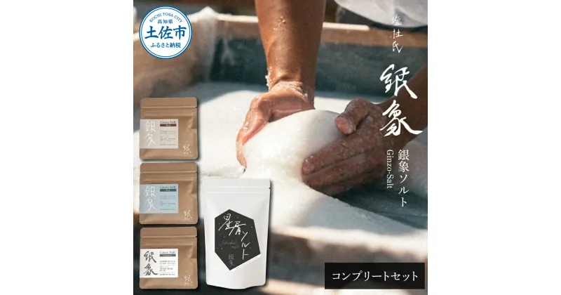 【ふるさと納税】銀象ソルト Ginzo-Salt コンプリートセット 星屑ソルト 銀象ソルト各種セット 詰め合わせ 塩 しお 調味料 天日塩 完全天日塩 国産 高知県産 ソルト ミネラル 健康 お試しサイズ セット スタンダード ミート フィッシュ 料理 高知 故郷納税 16000円 返礼品